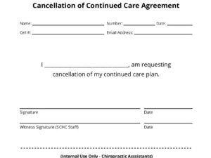 Continued Care Cancellation