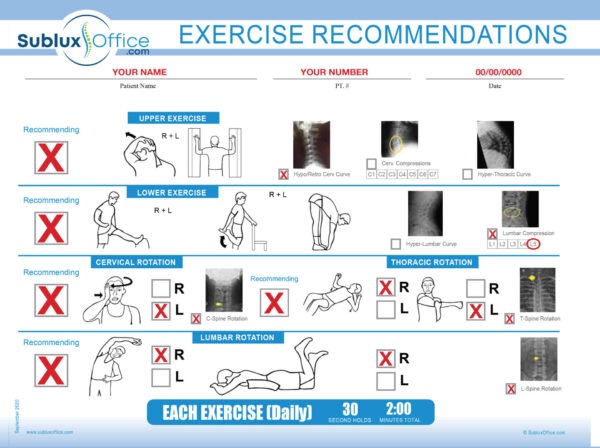 EDUCATION-SDR Exercise Recommendations